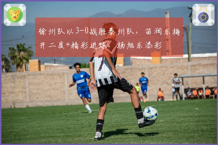 徐州队以3-0战胜泰州队，苗润东梅开二度+精彩进球，杨旭东添彩